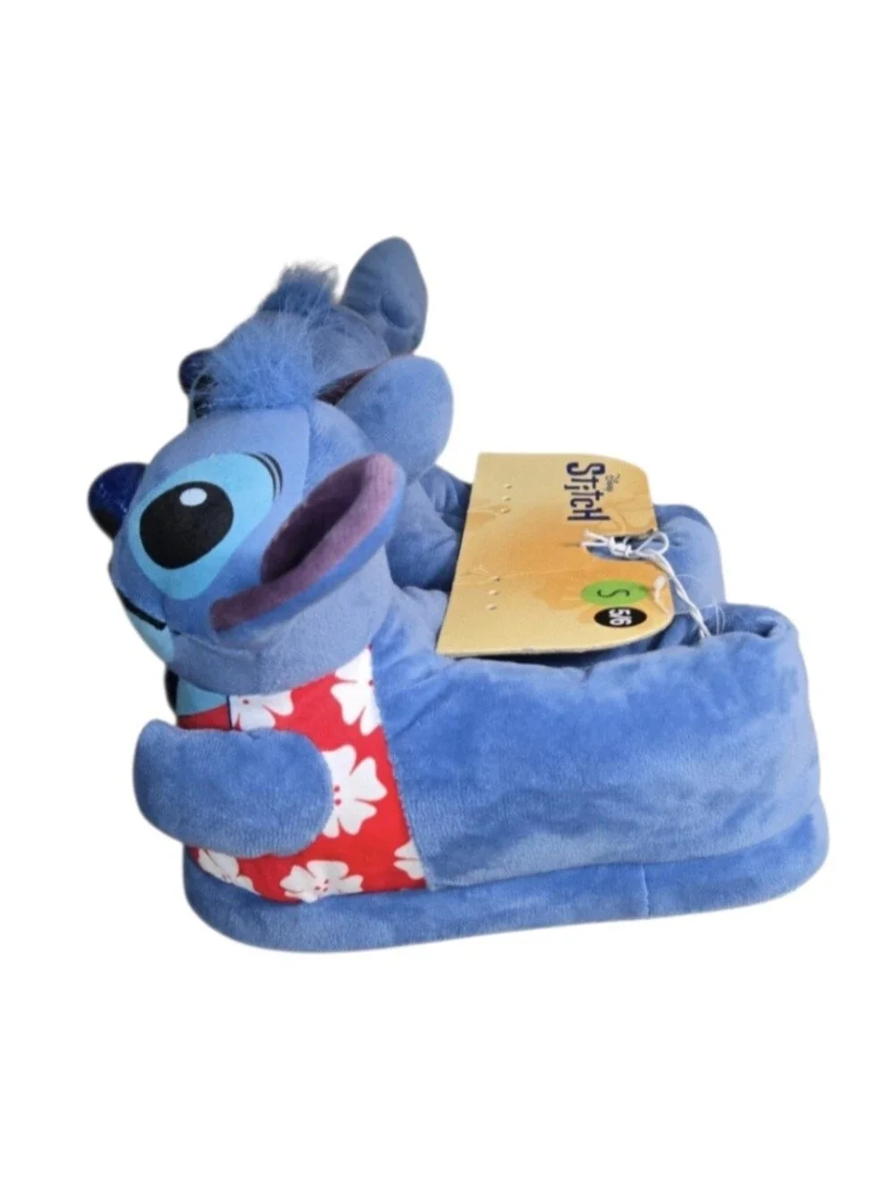 Disney Lilo and Stitch Slippers with Lilo's Face and Shirt, Size Small 5-6 NWT!!